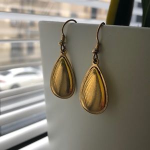 Gold Plated Tear Drop Earrings